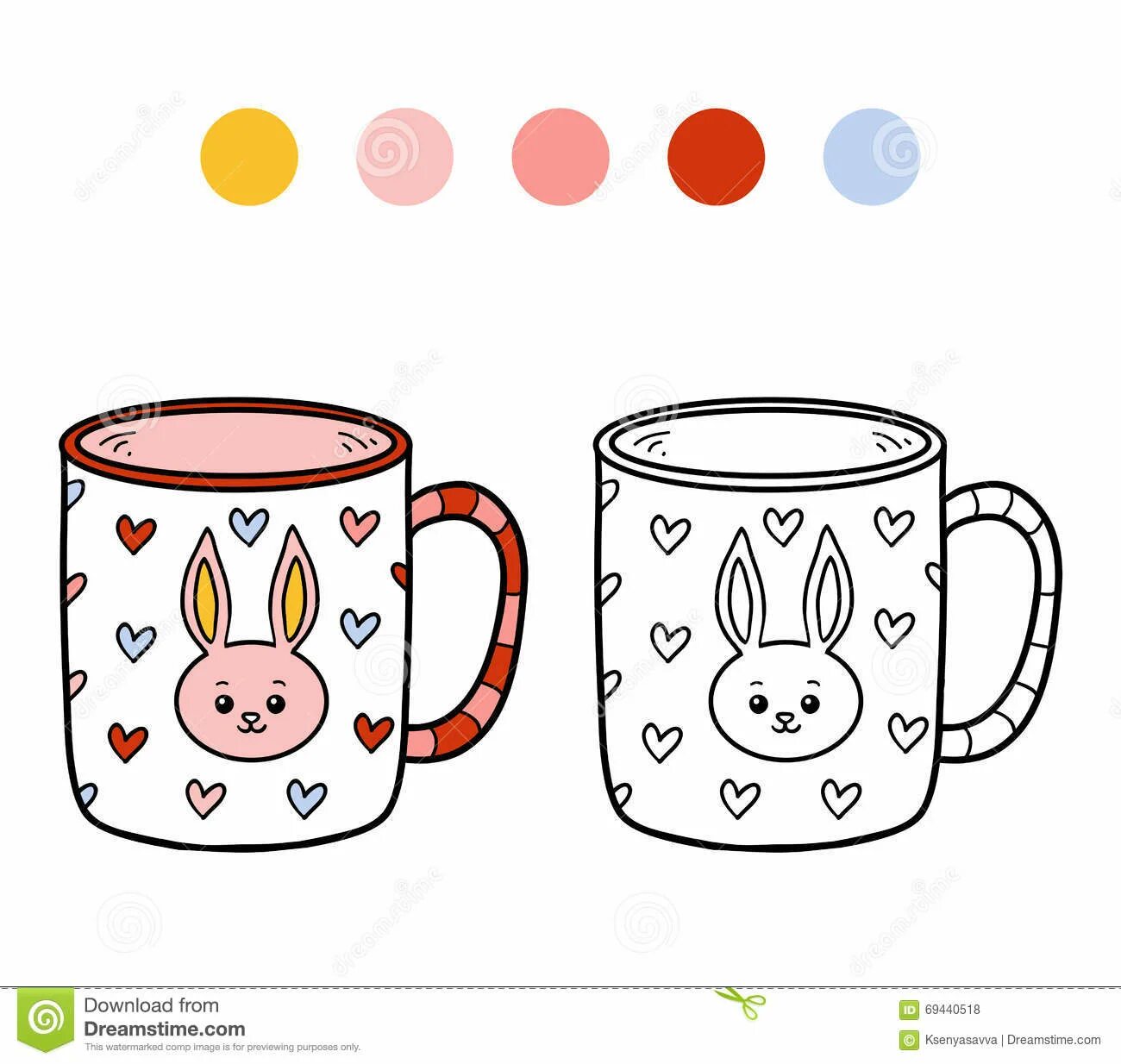 Fascinating student coloring mug