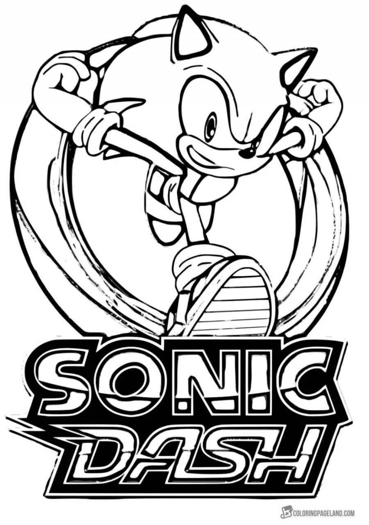 Hypnotic coloring sonic new