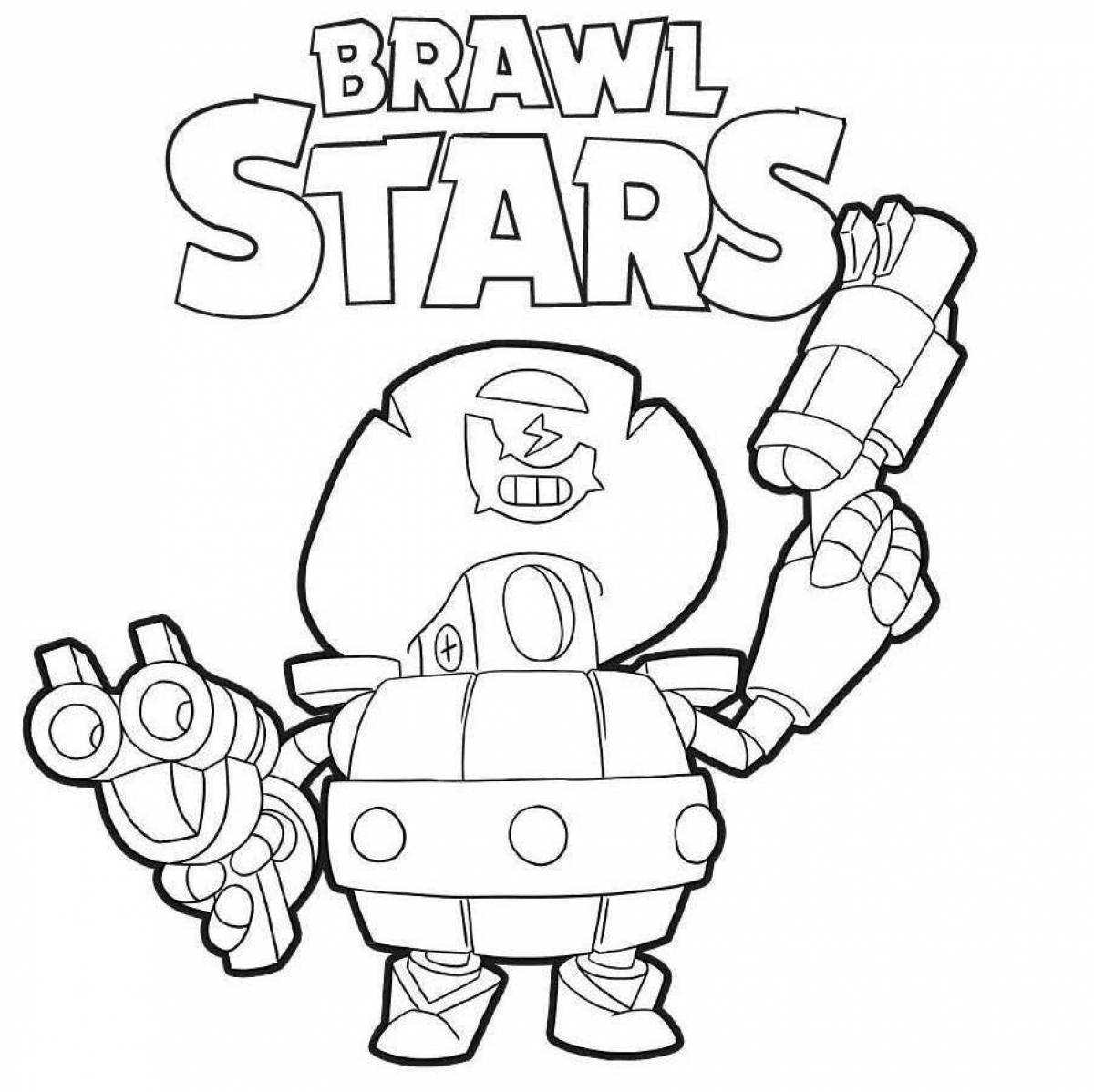 Bold mega box coloring in brawl stars