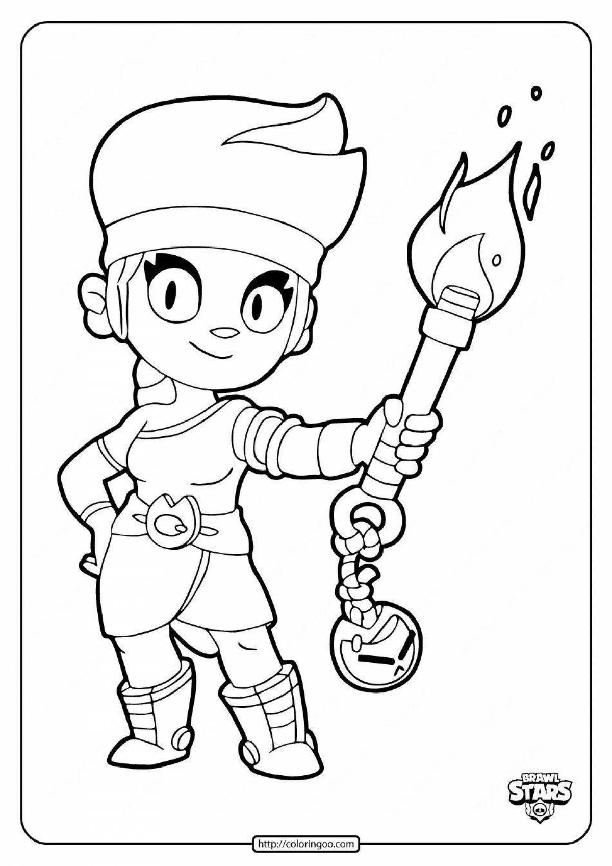 Majestic coloring page mega box в brawl stars