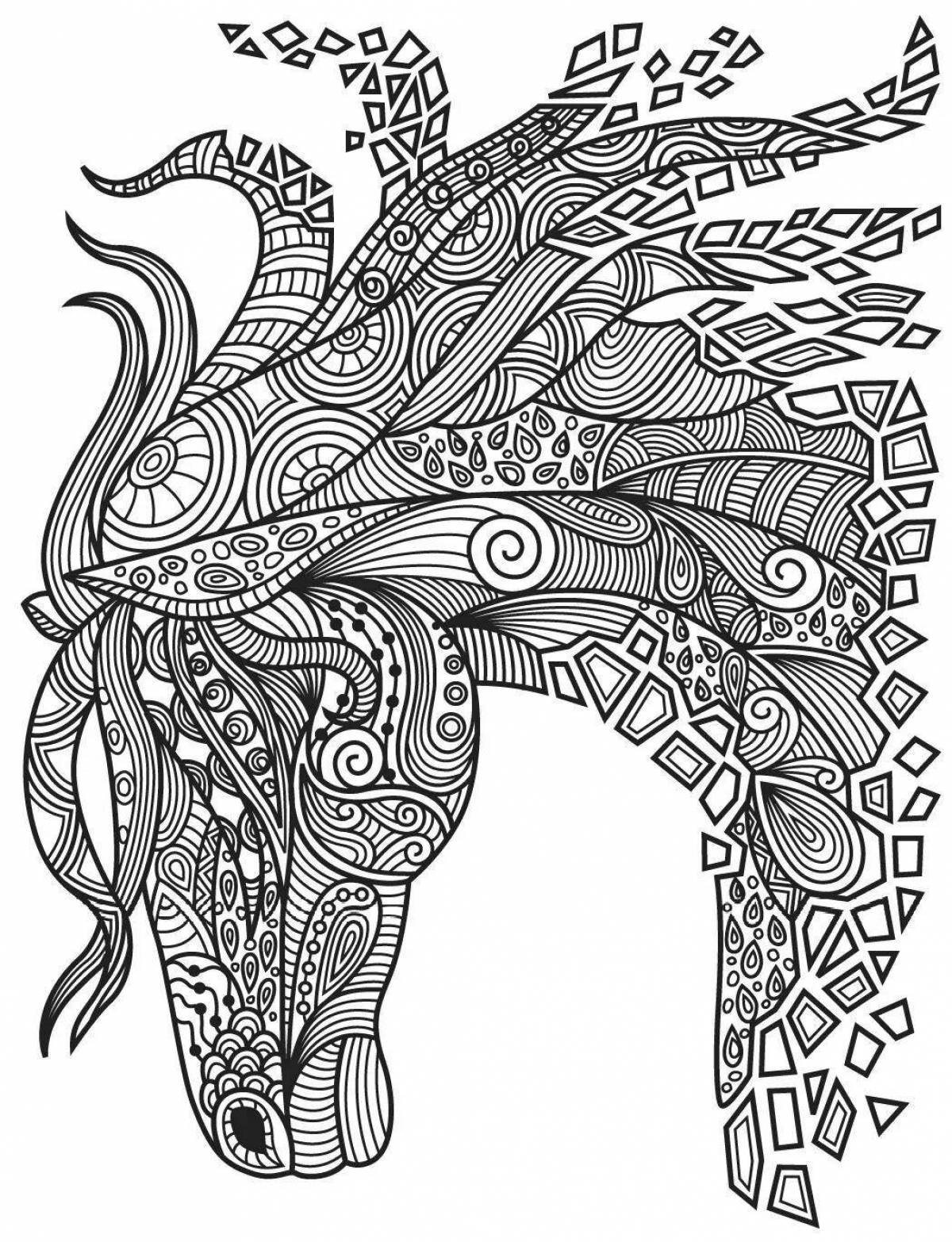 Blissful meditation coloring book