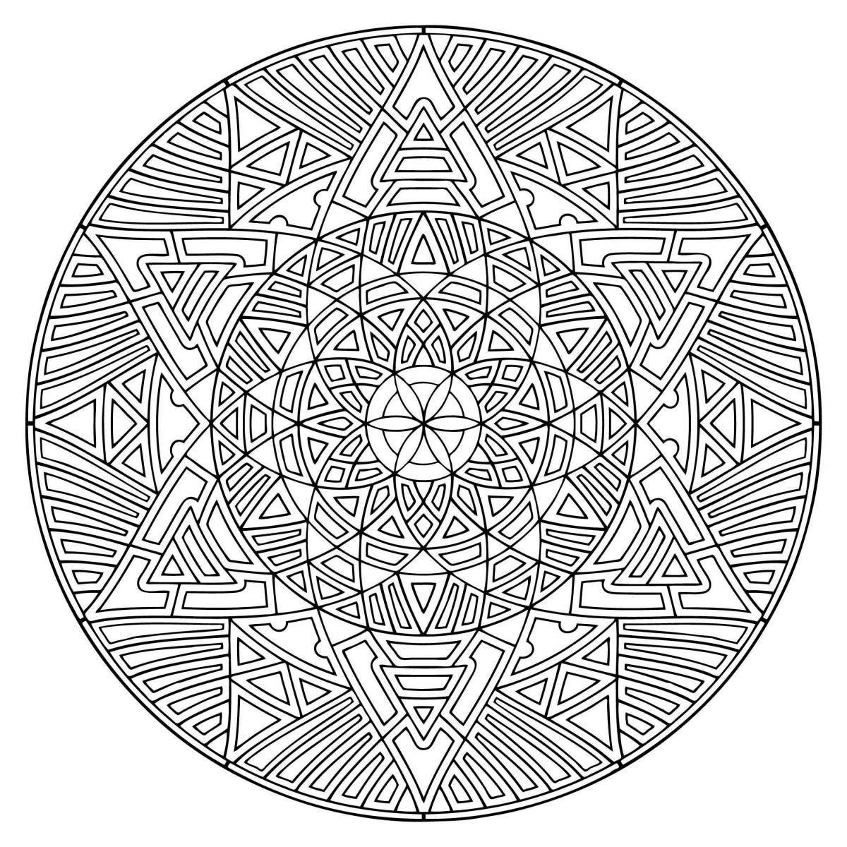 Fun coloring book for meditation