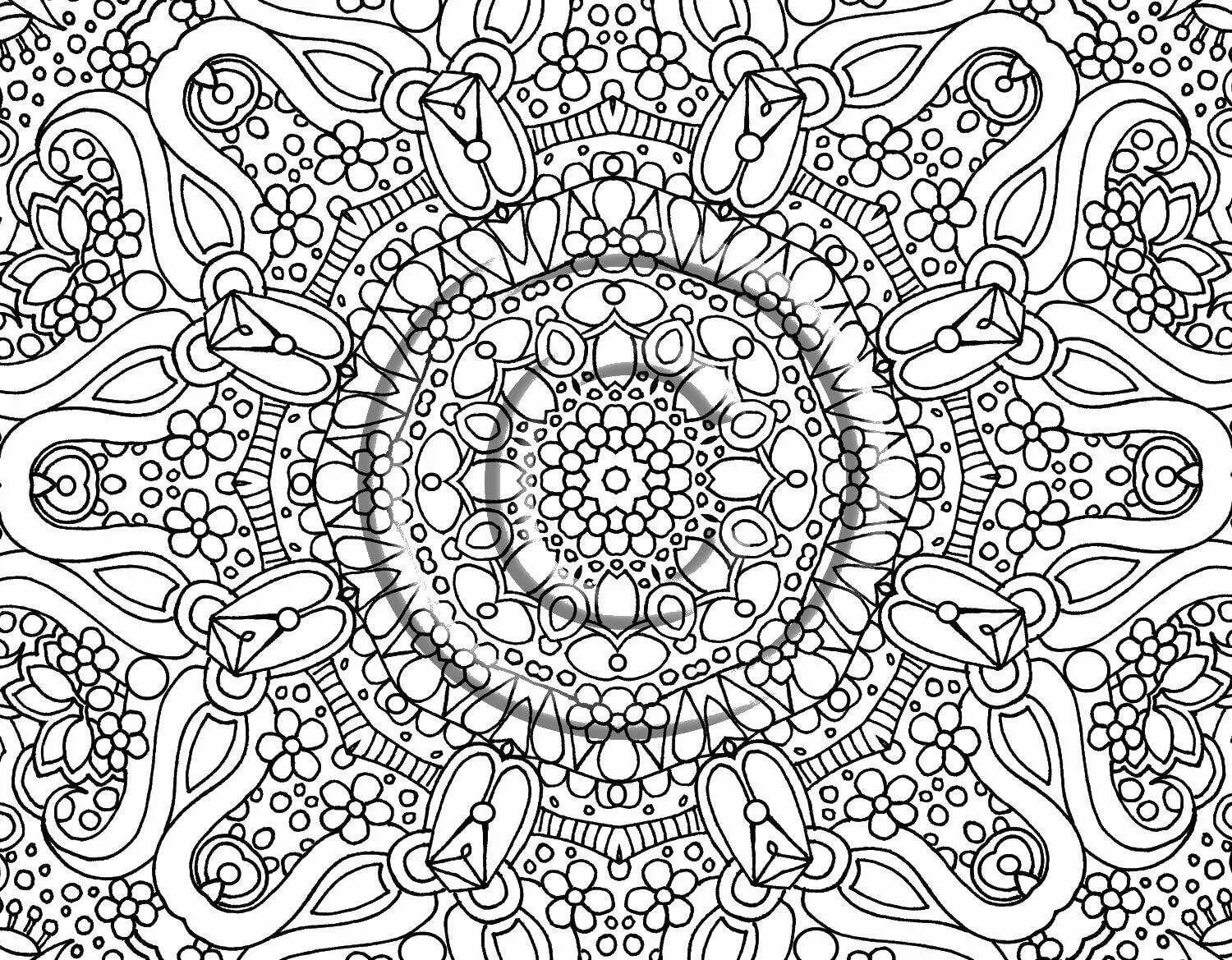 Magic meditation coloring book