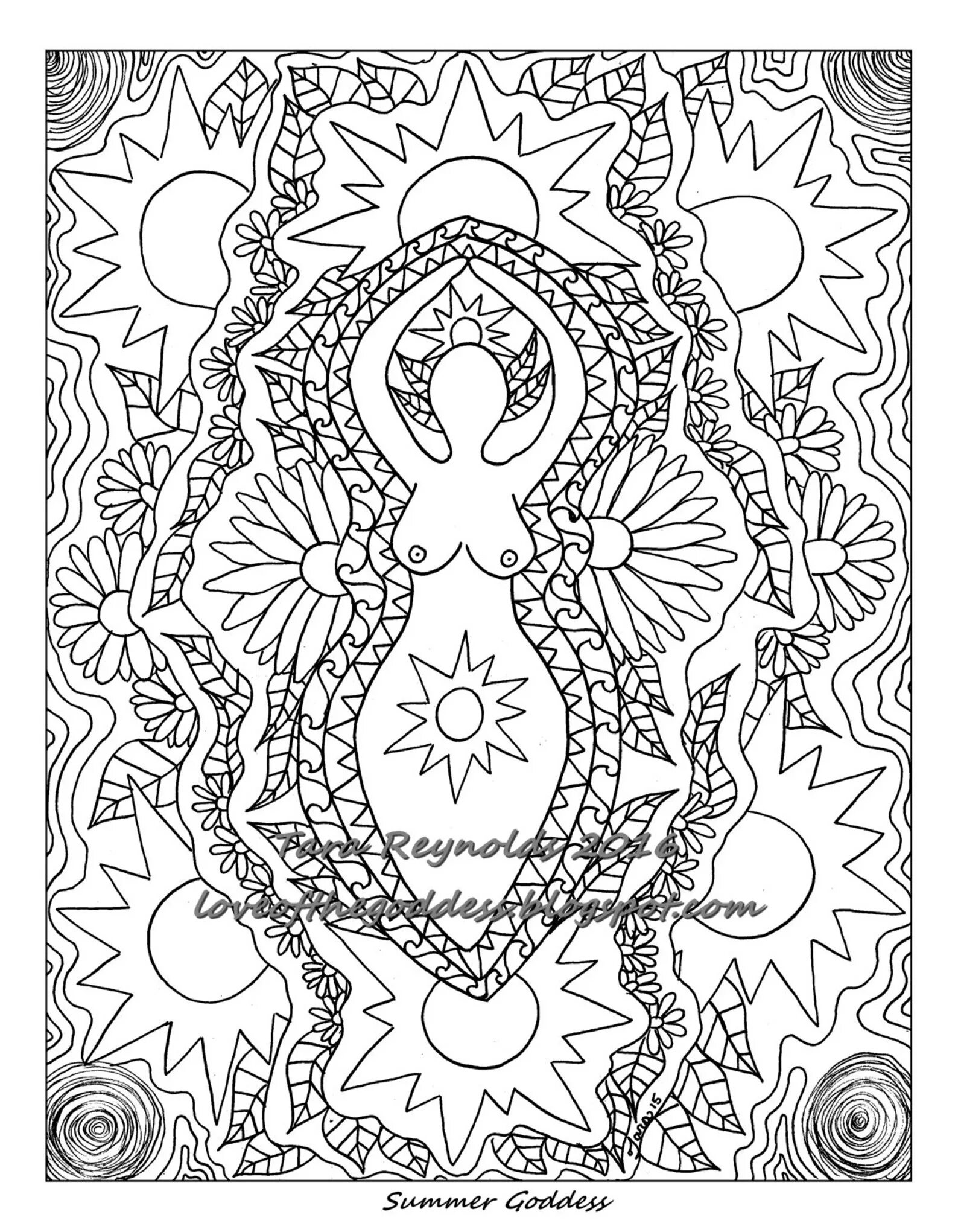Meditation sky coloring book