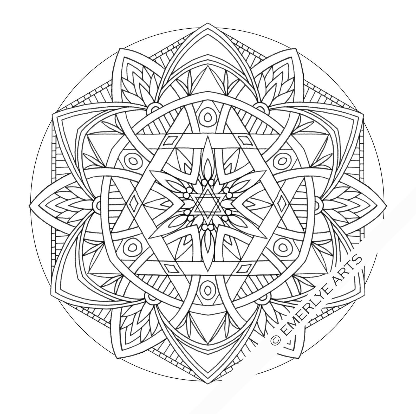 Luxury meditation coloring book
