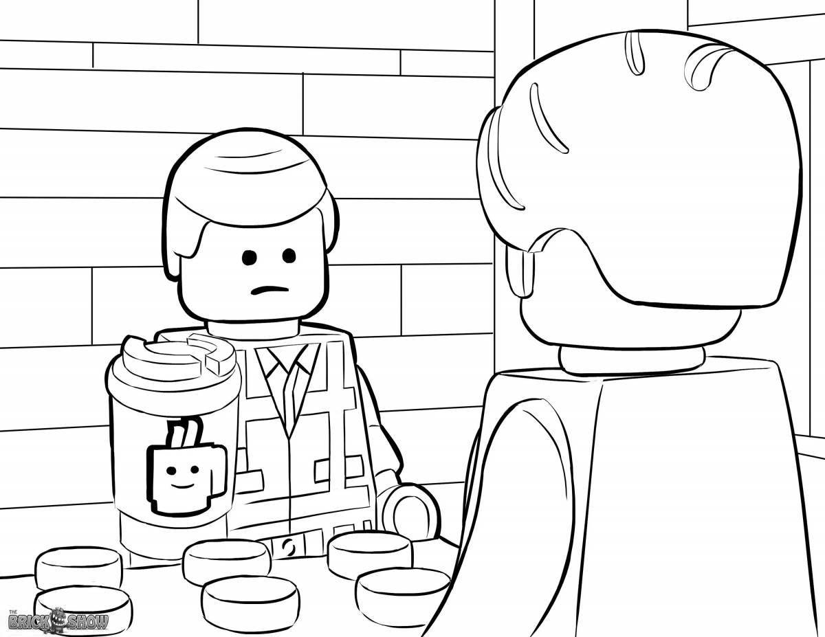 Lego men coloring pages for kids