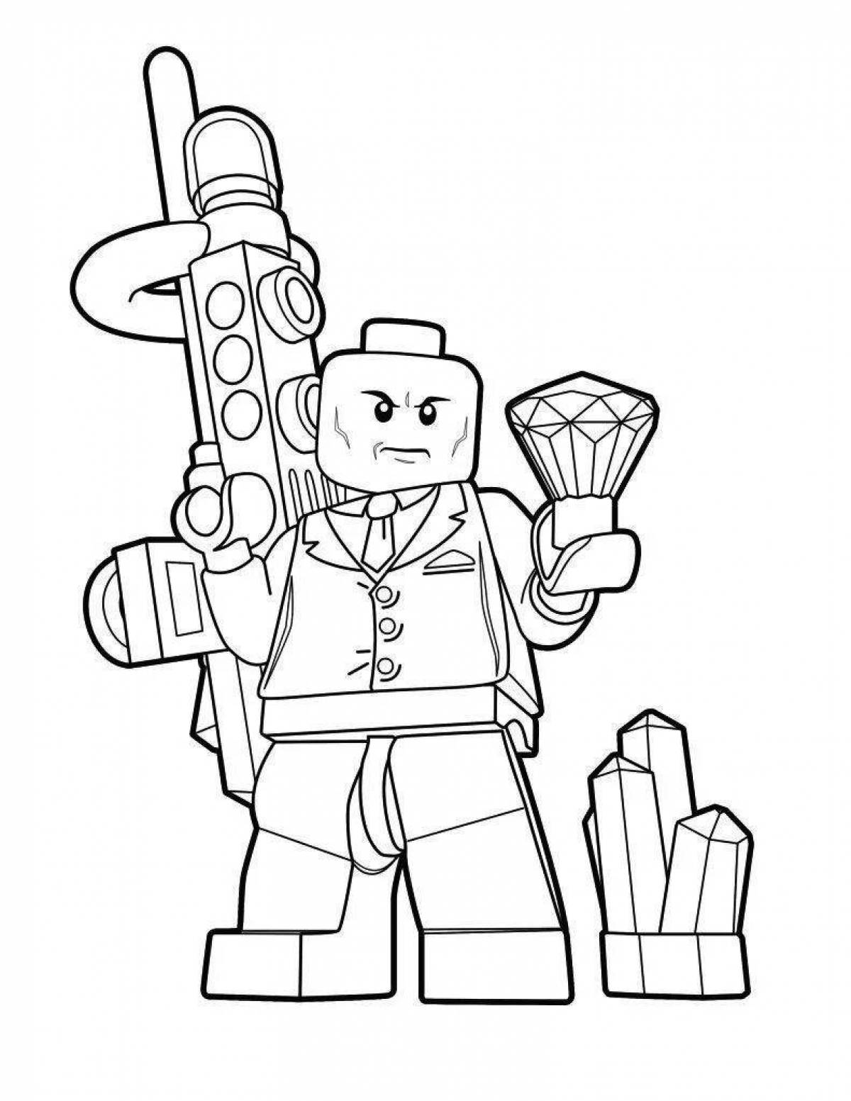 Amazing lego men coloring pages for kids