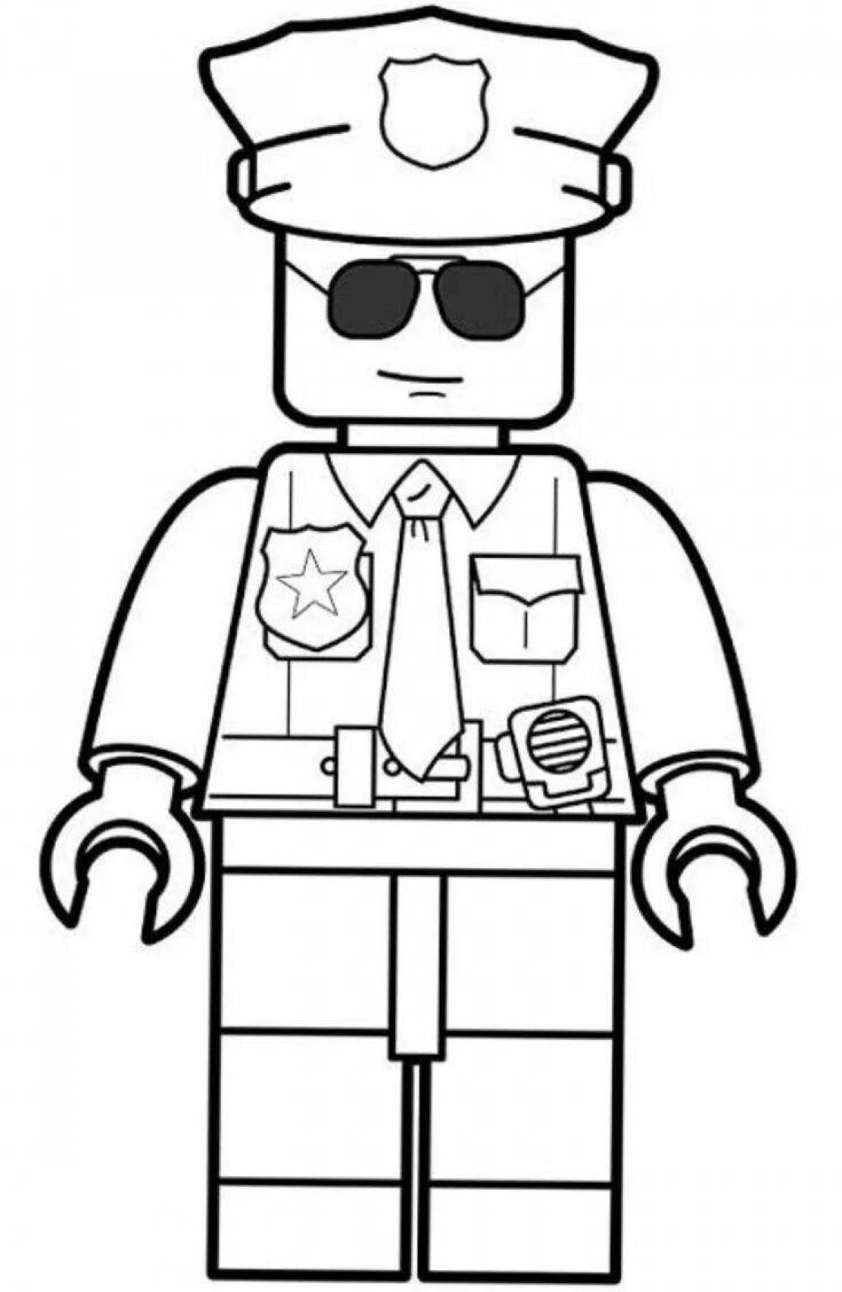 Great lego men coloring pages for kids
