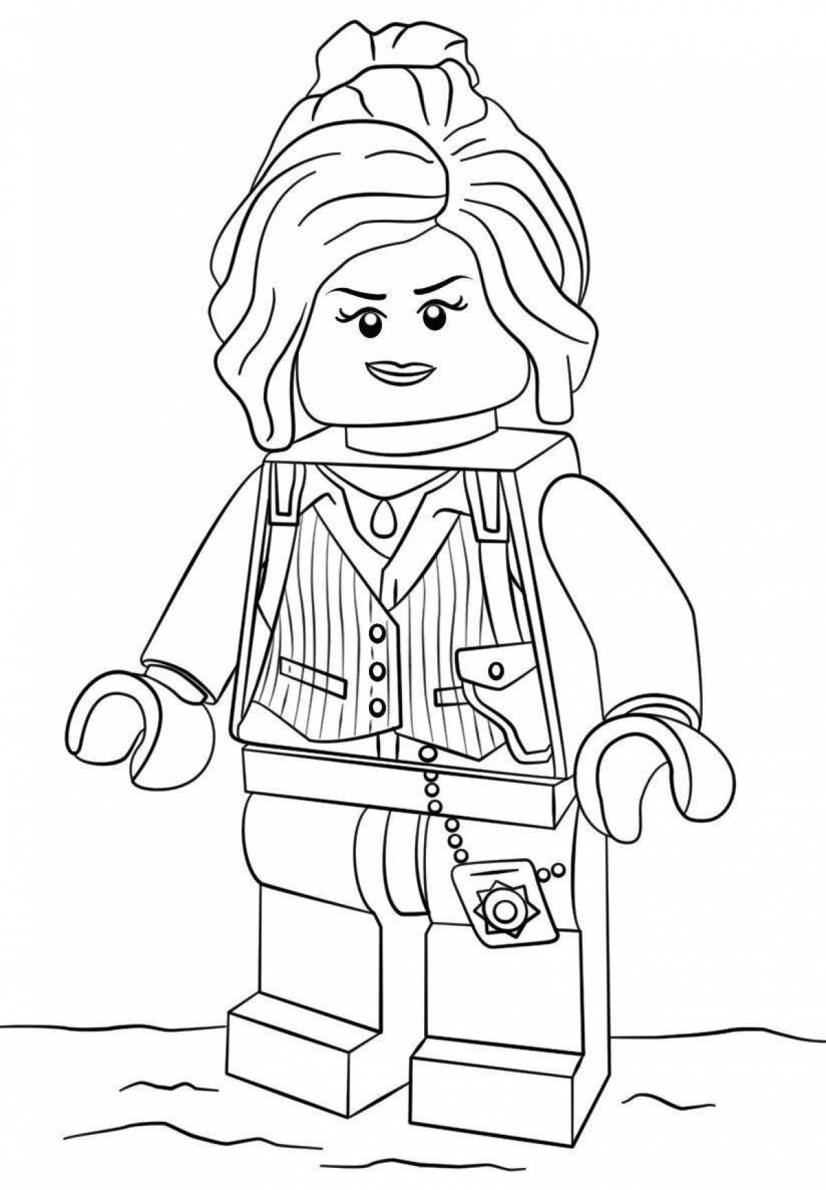 Awesome lego men coloring pages for kids