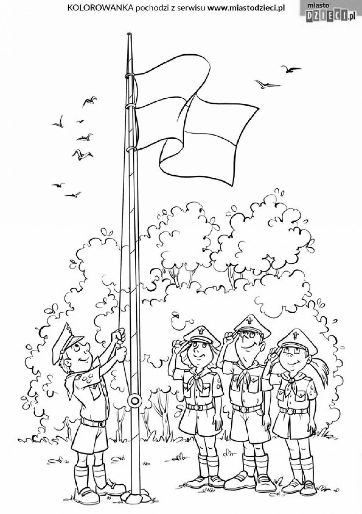 Brilliant civic coloring page