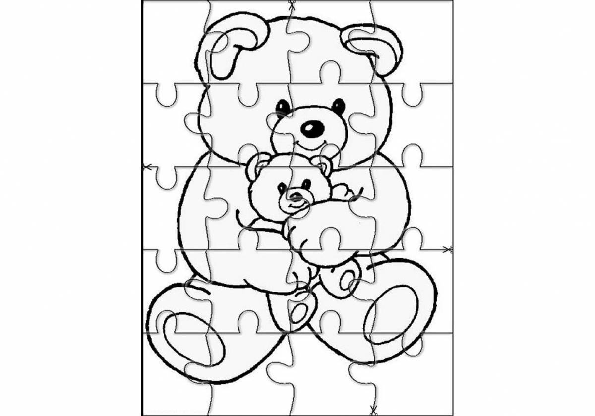 Coloring pages, puzzles and cutouts