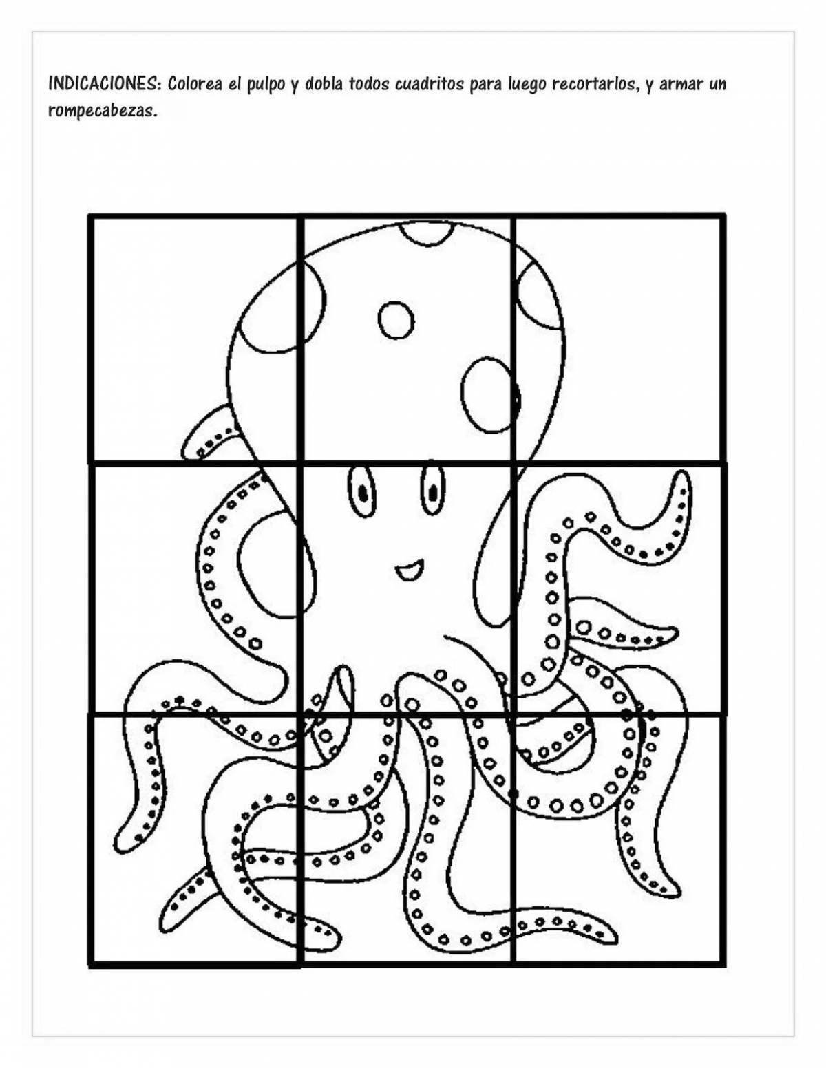 Intricate coloring pages and puzzles