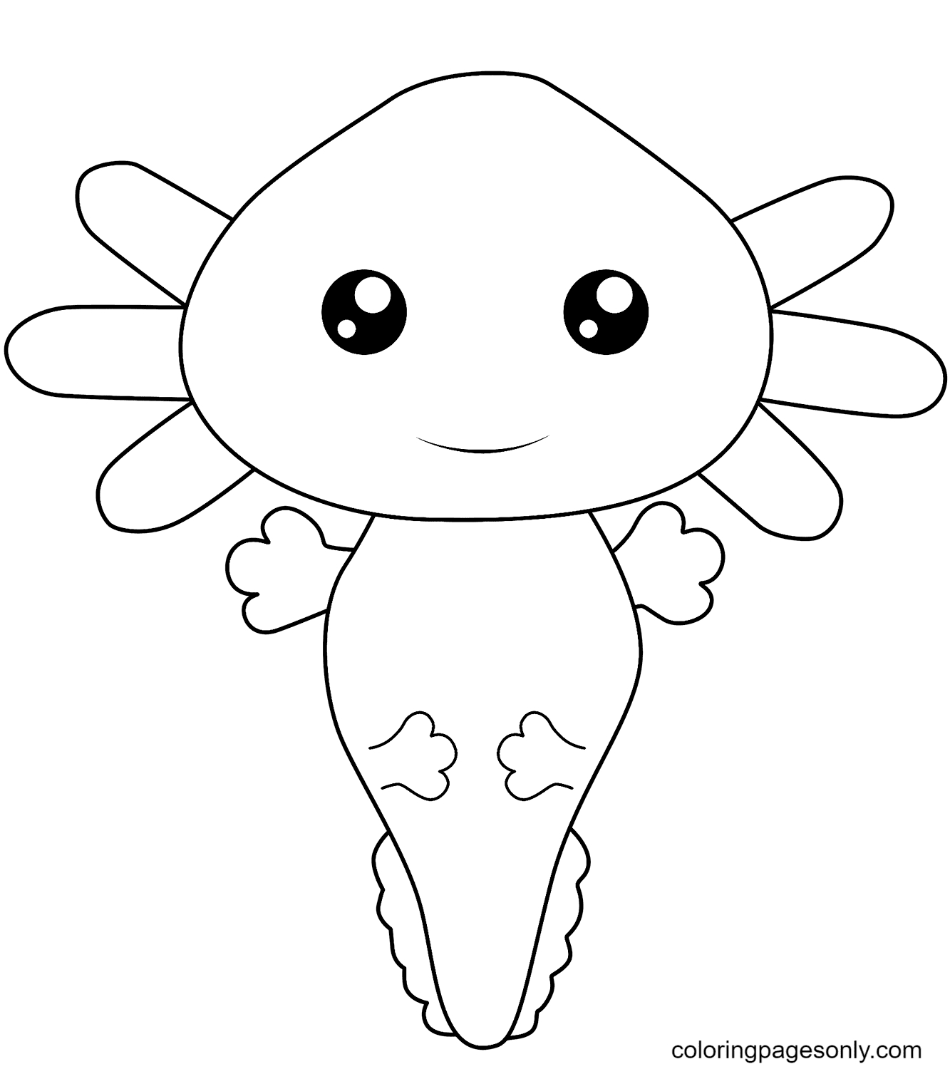 Live coloring cute frog