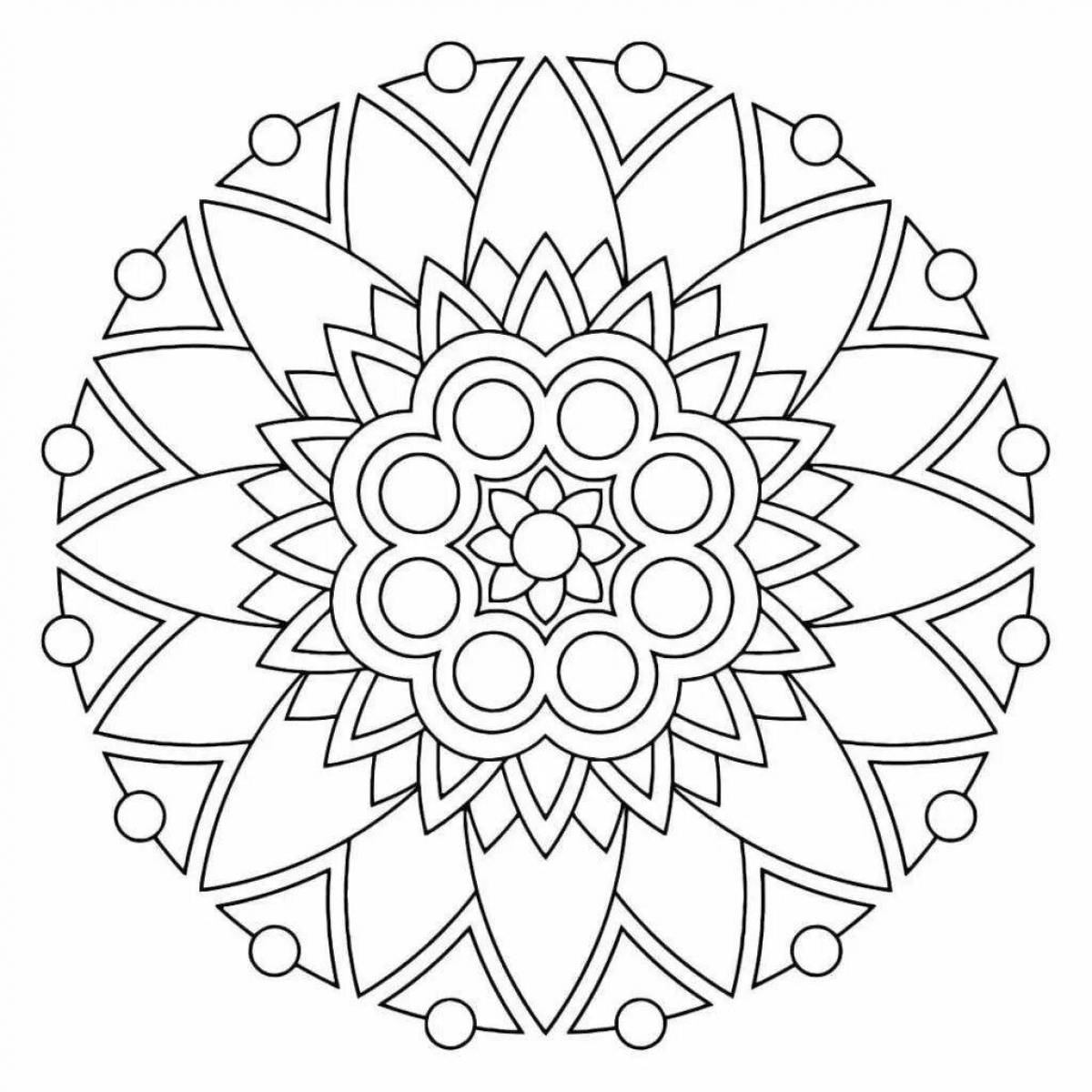 Joyful mantra coloring pages for kids