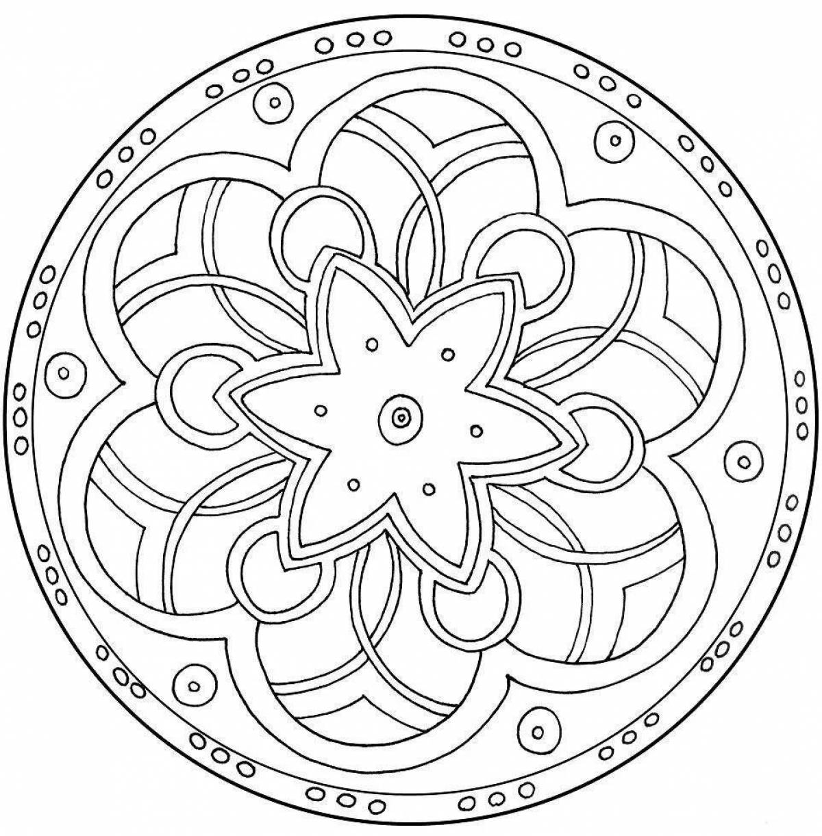 Colorful mantra coloring pages for preschoolers