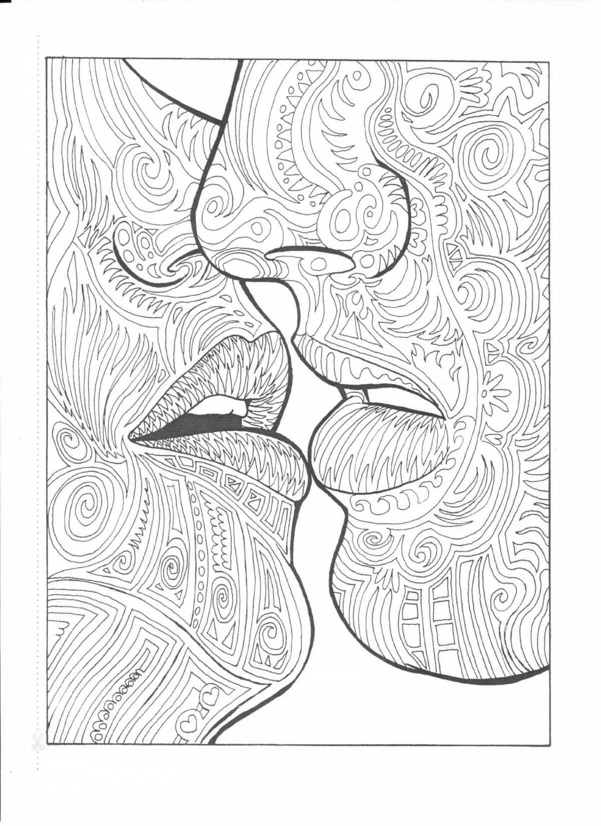 A fascinating psychological coloring book for adults