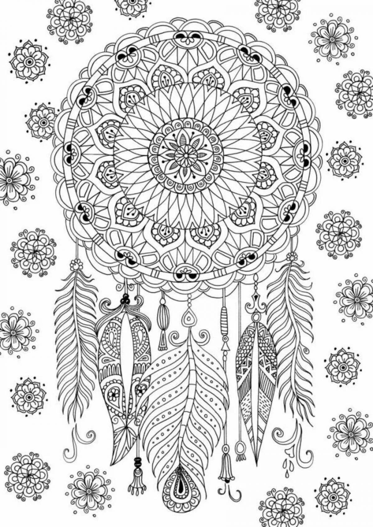 Animated psychological coloring book for adults