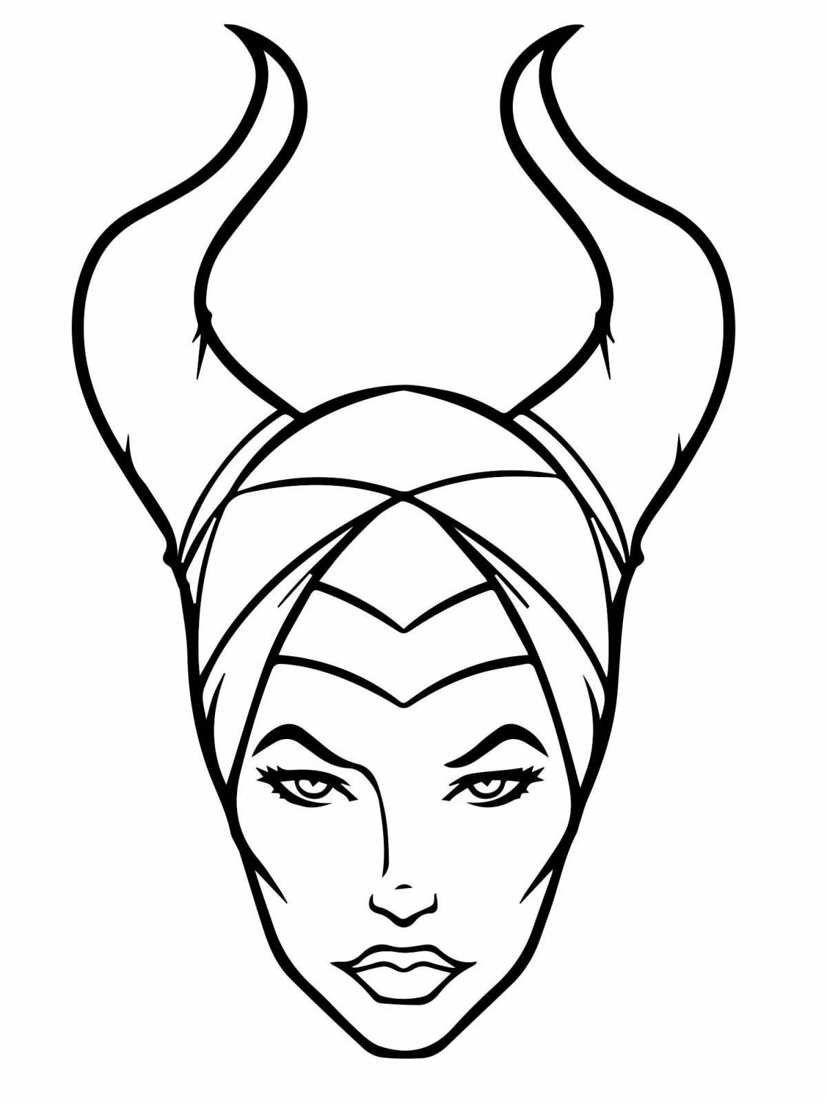 Amazing maleficent coloring book for kids