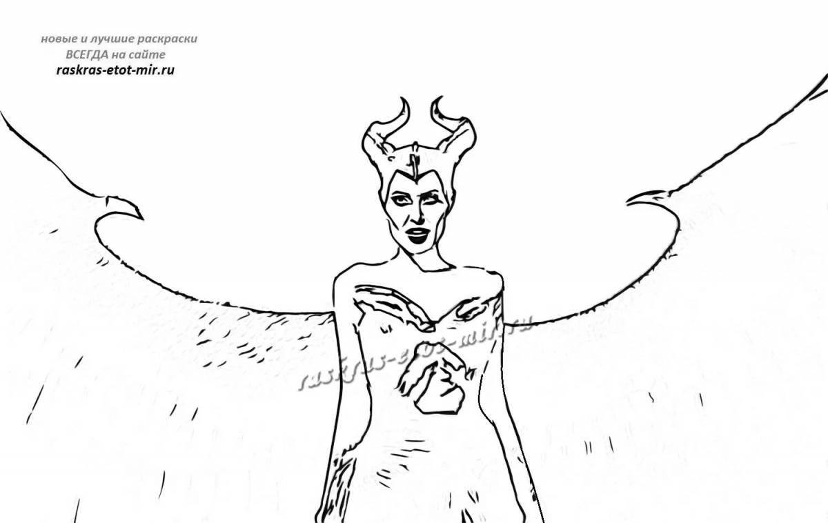 Children's maleficent coloring book for kids
