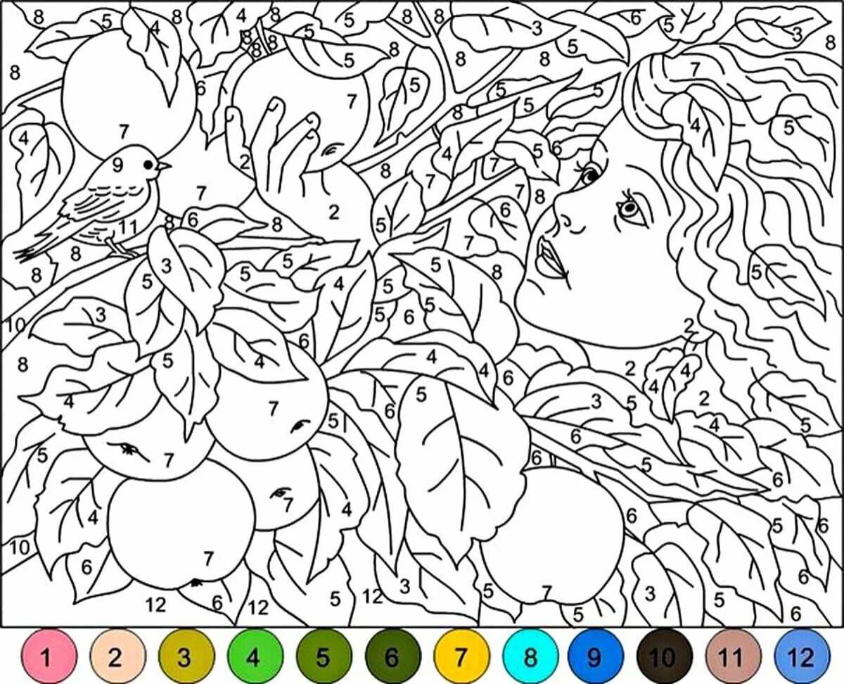 Sweet coloring what is the name of the number