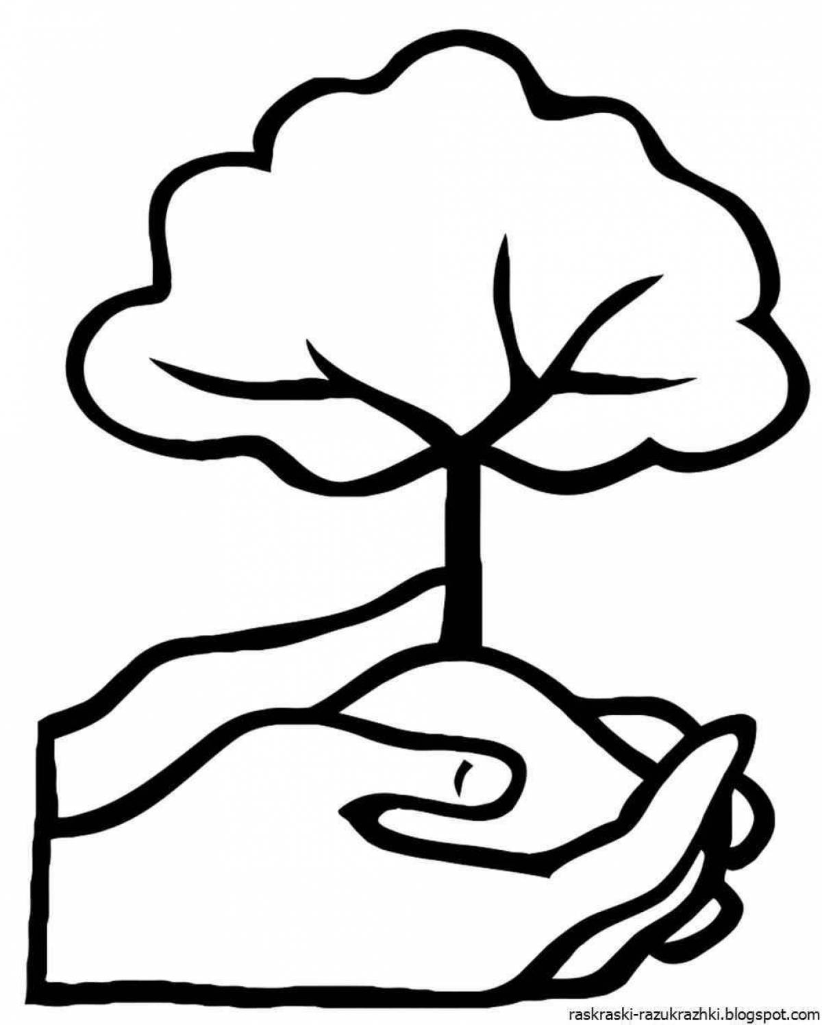 Stimulating environmental signs coloring pages for kids