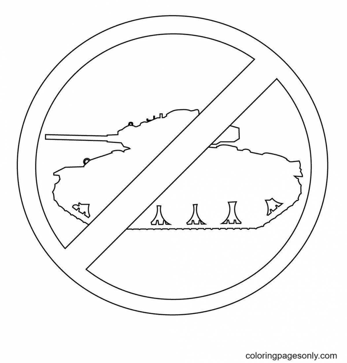Coloring pages environment signs for kids