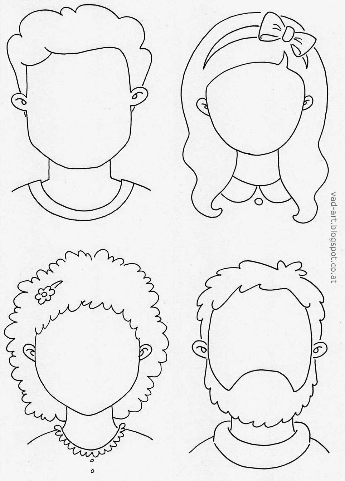 Fun face drawing for kids