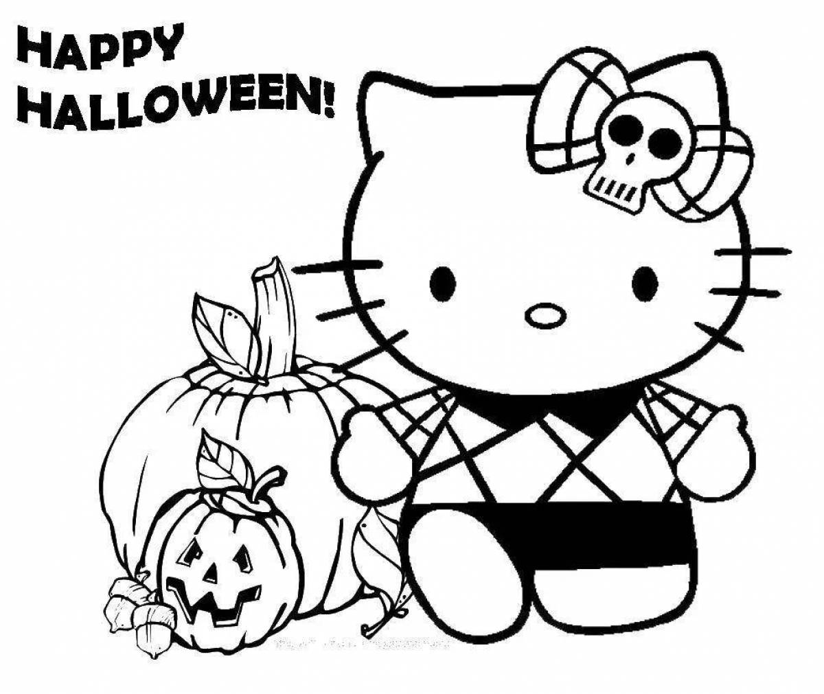 Exciting hello kitty coloring pages
