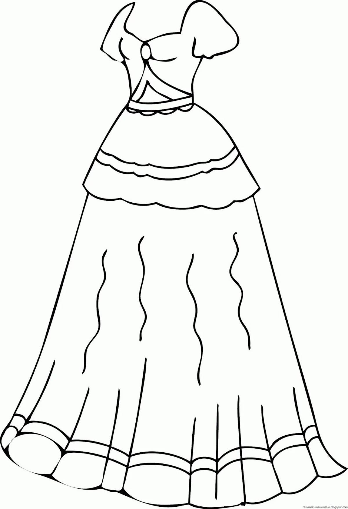Платье рисунок для детей #3
