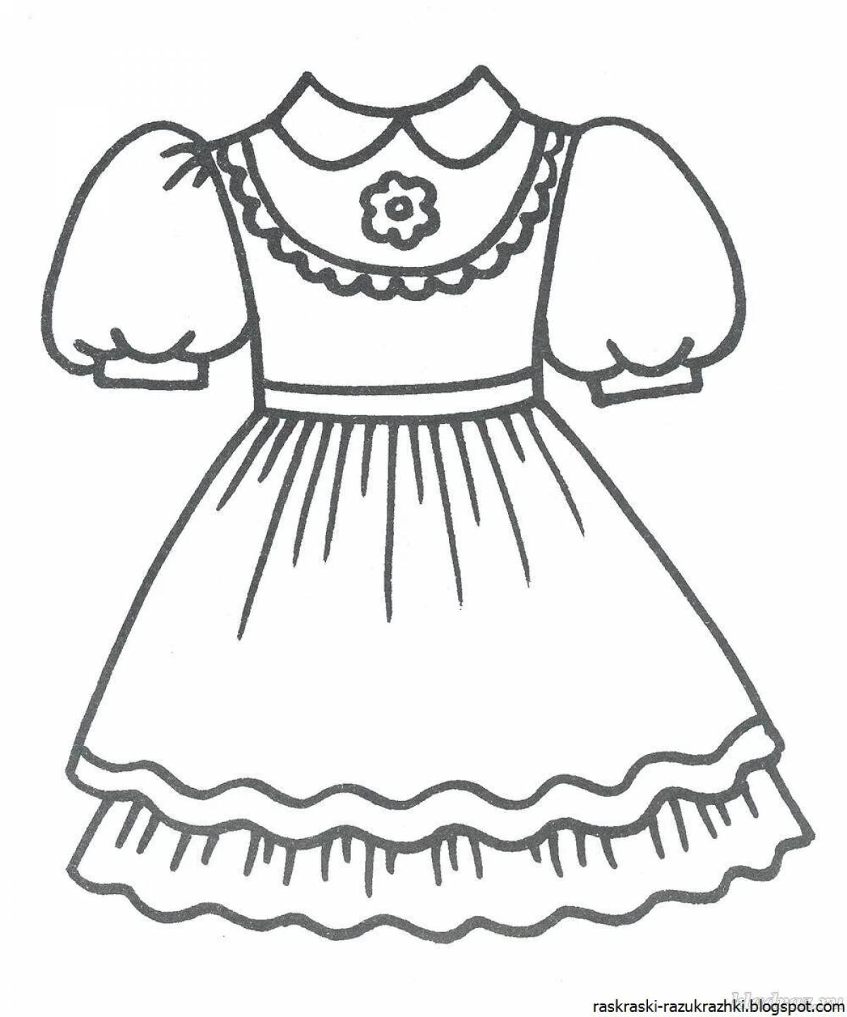 Платье рисунок для детей #5