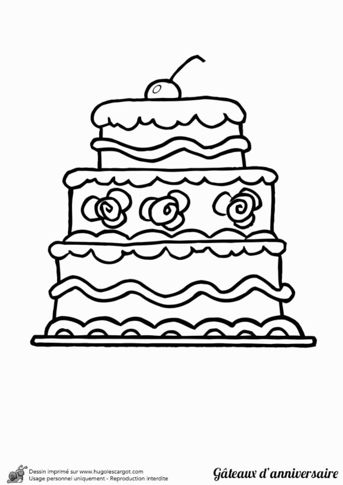 Cake drawing for kids #3