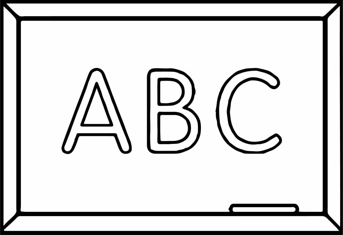 Fun coloring abc for kids