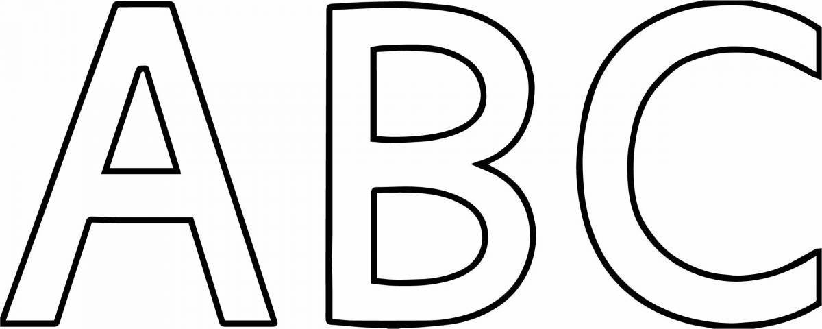 Coloring alphabet for children