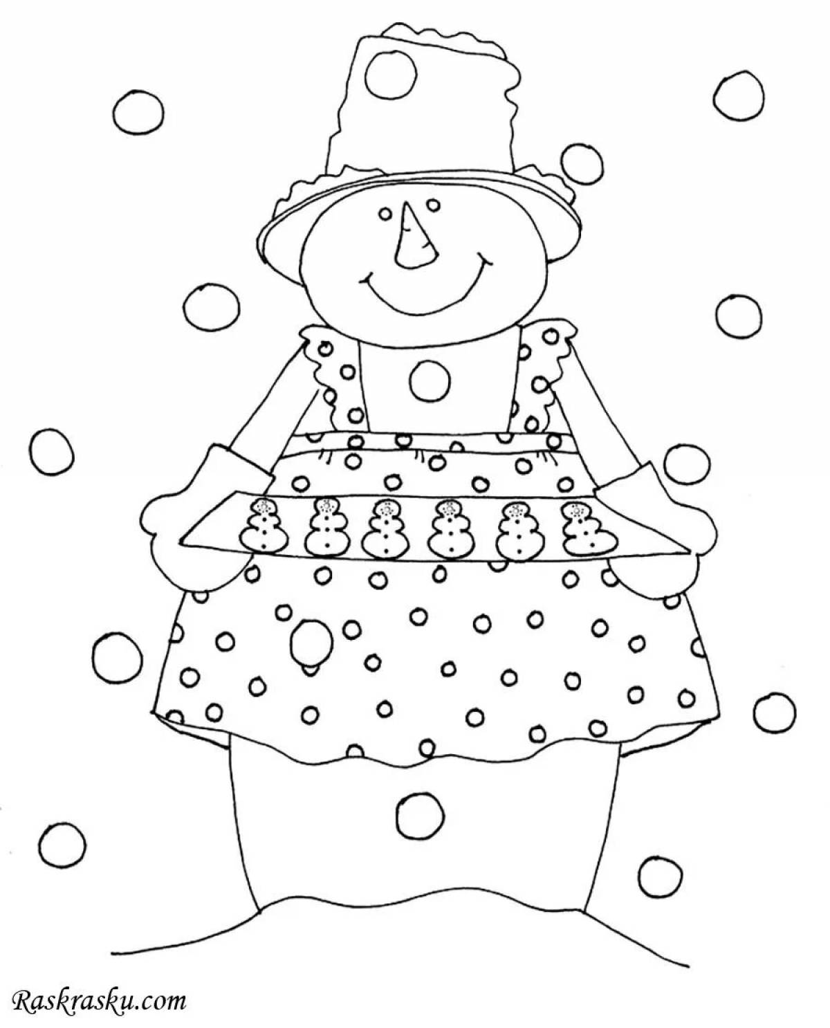 Снежная баба для детей #4