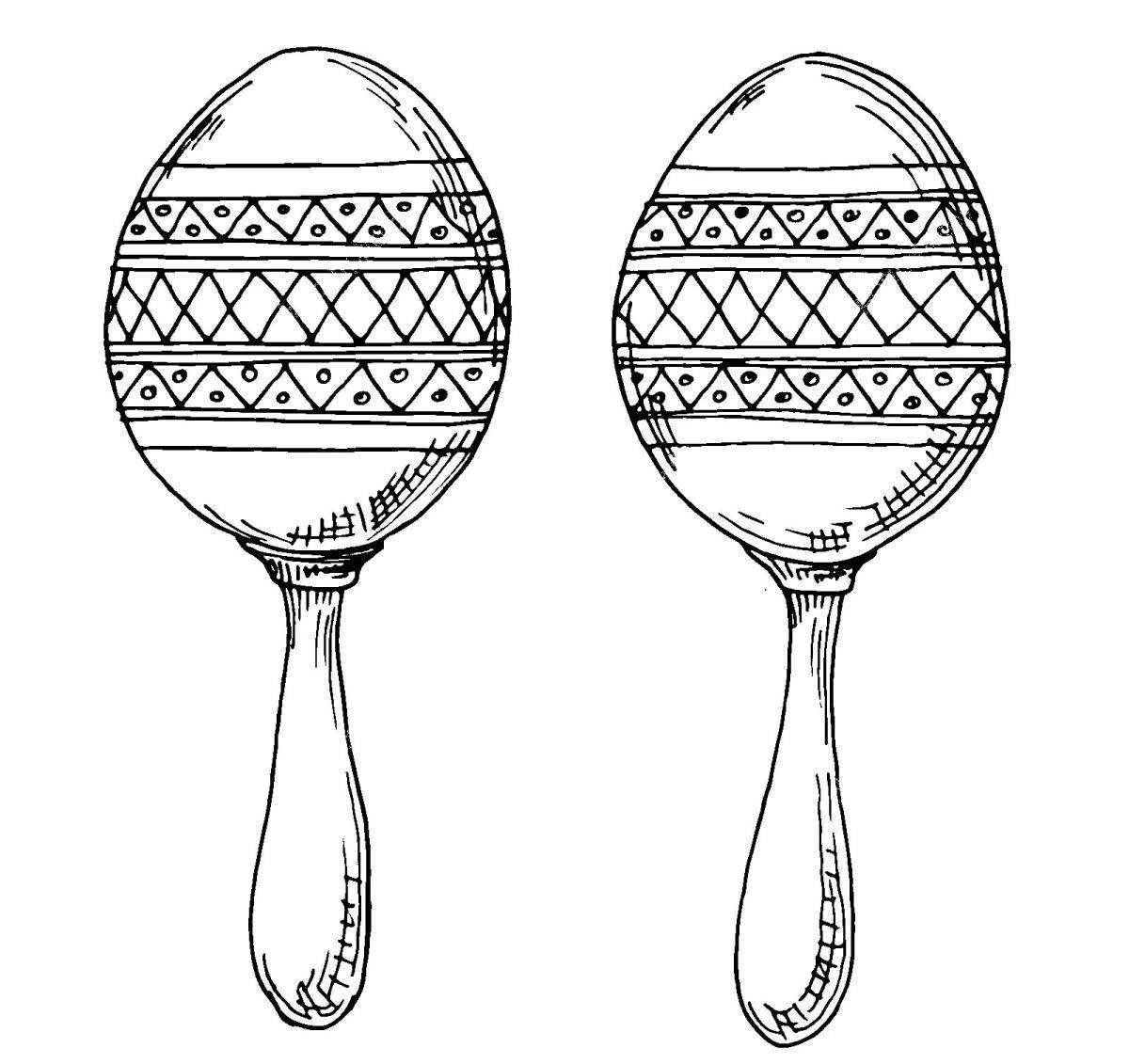 Charming spoons for Russian folk instruments