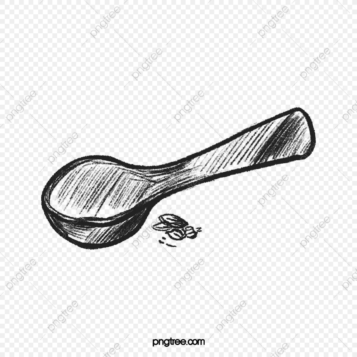 Detailed spoons of Russian folk instruments