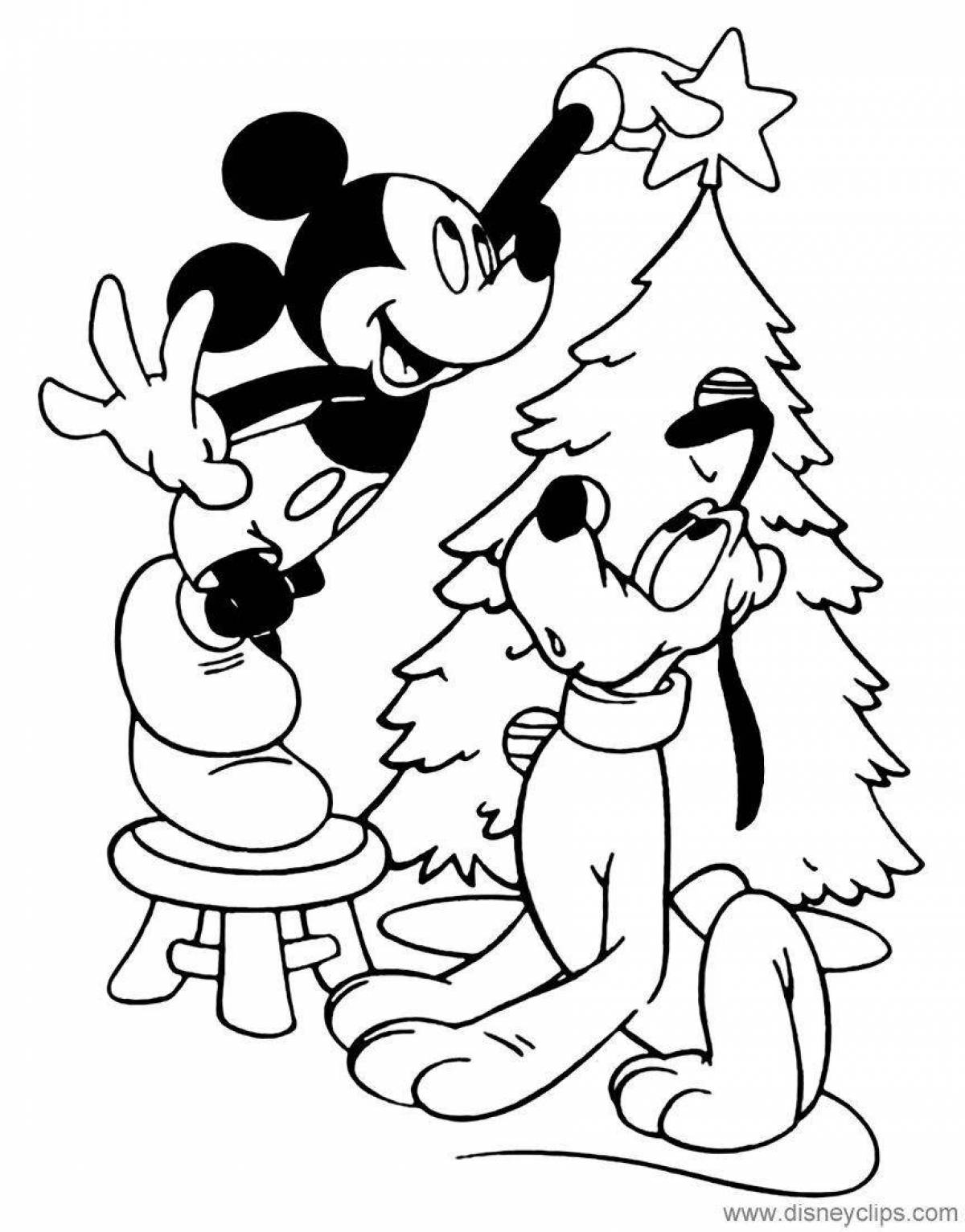Mickey Mouse Christmas coloring book