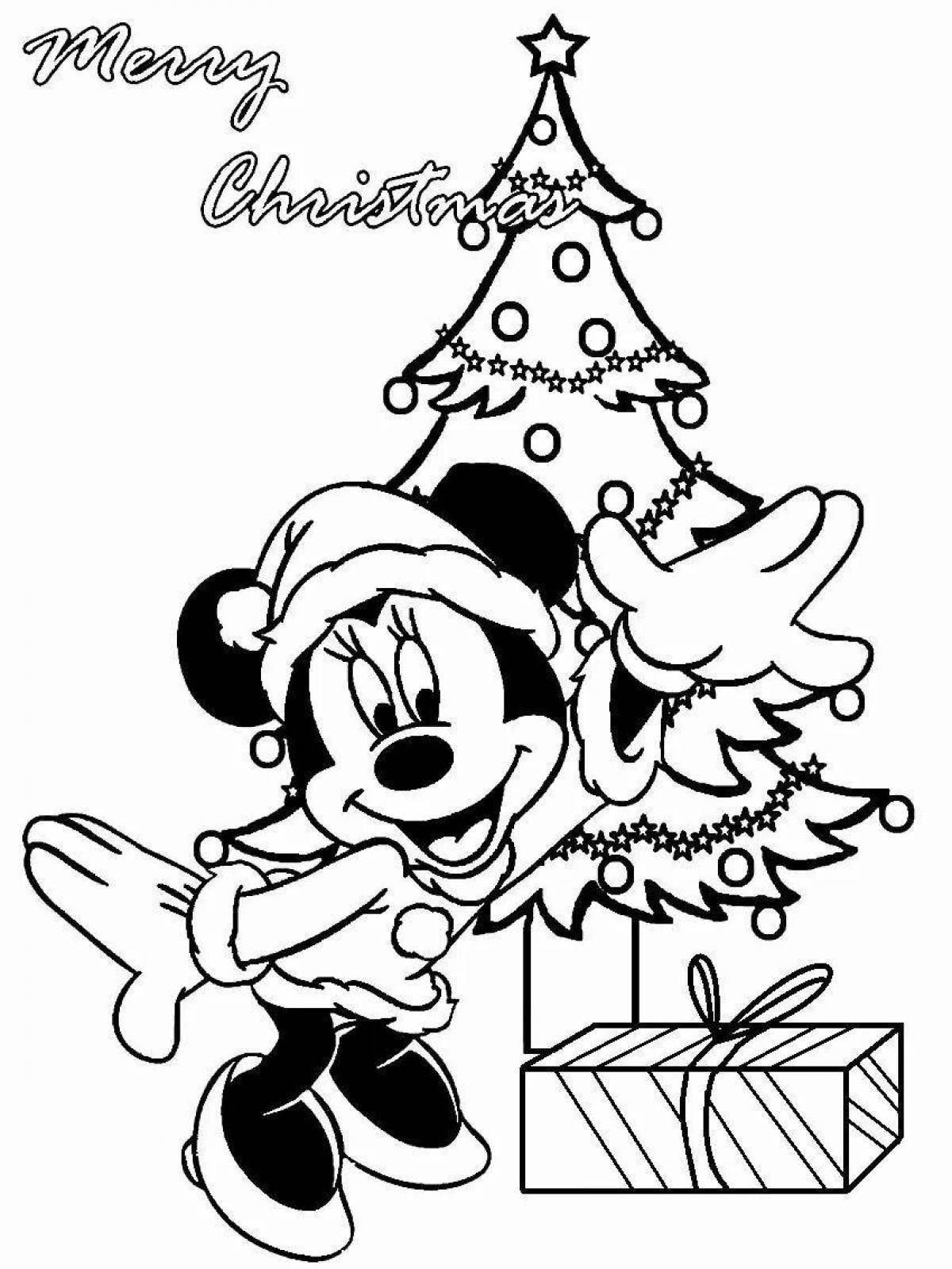 Great mickey mouse christmas coloring book