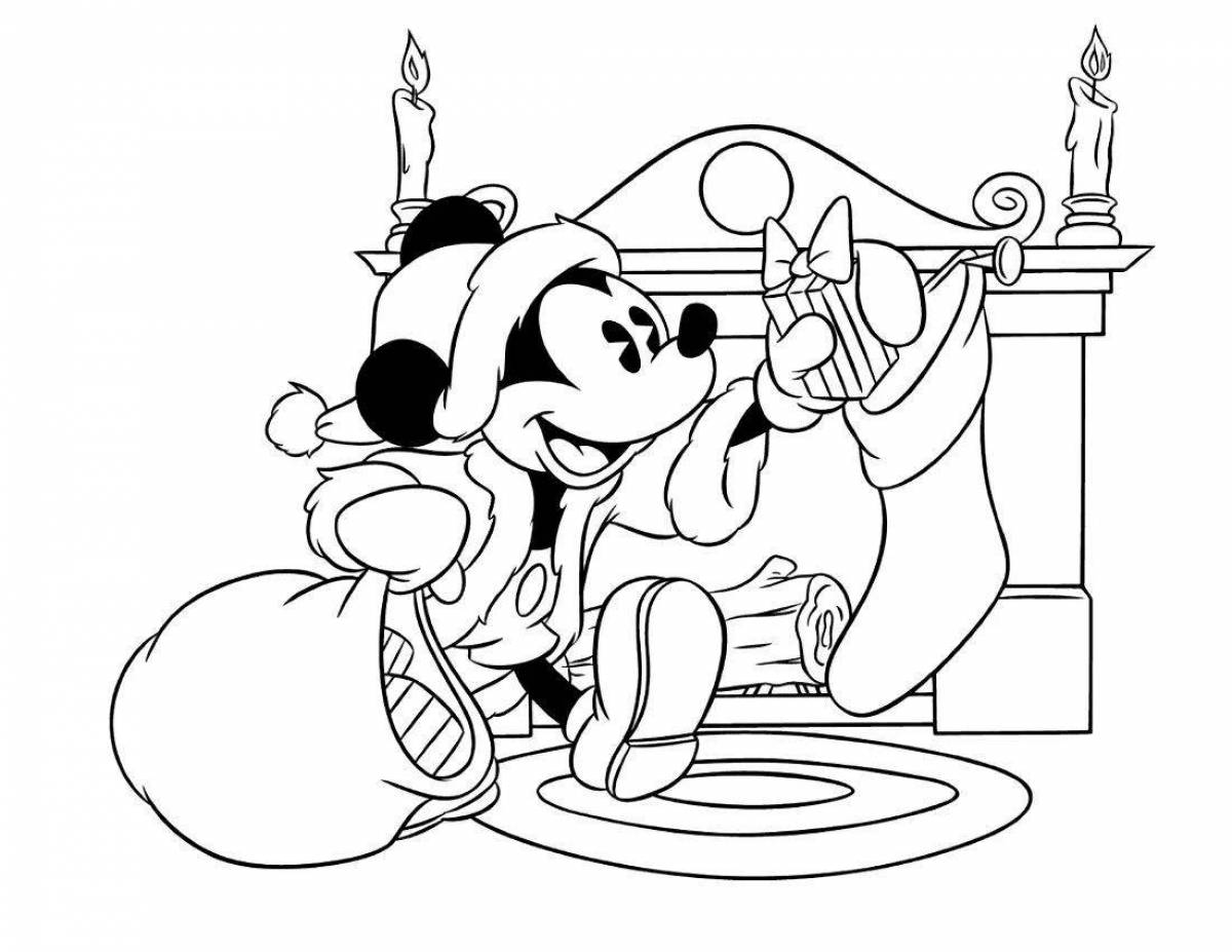 Fabulous Mickey Mouse Christmas Coloring Book