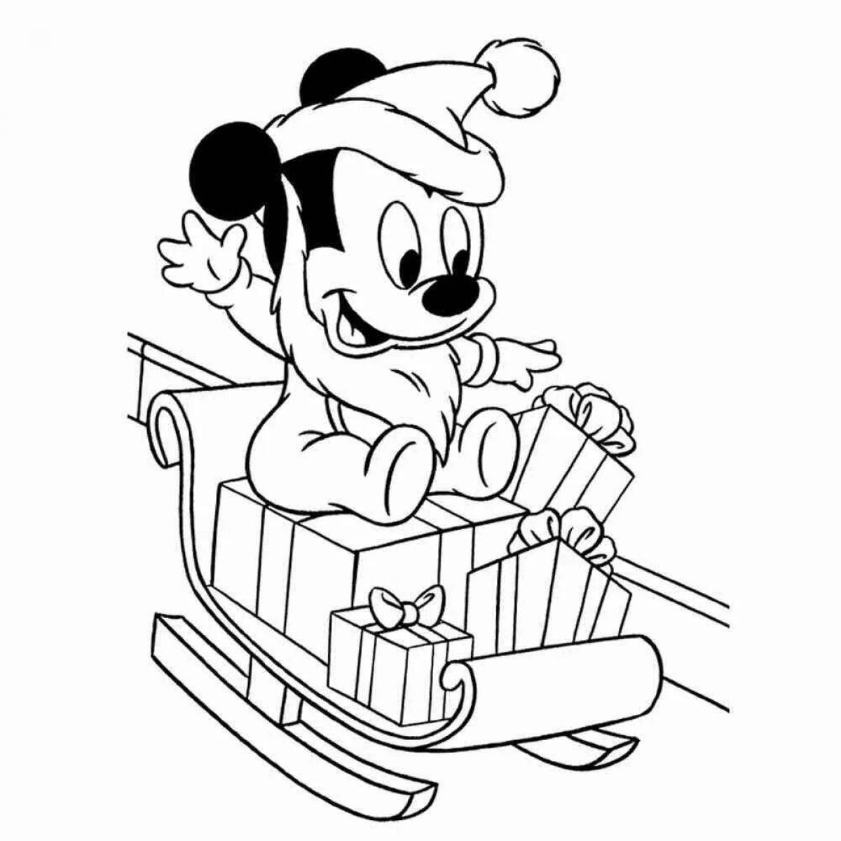 Amazing Mickey Mouse Christmas Coloring Book