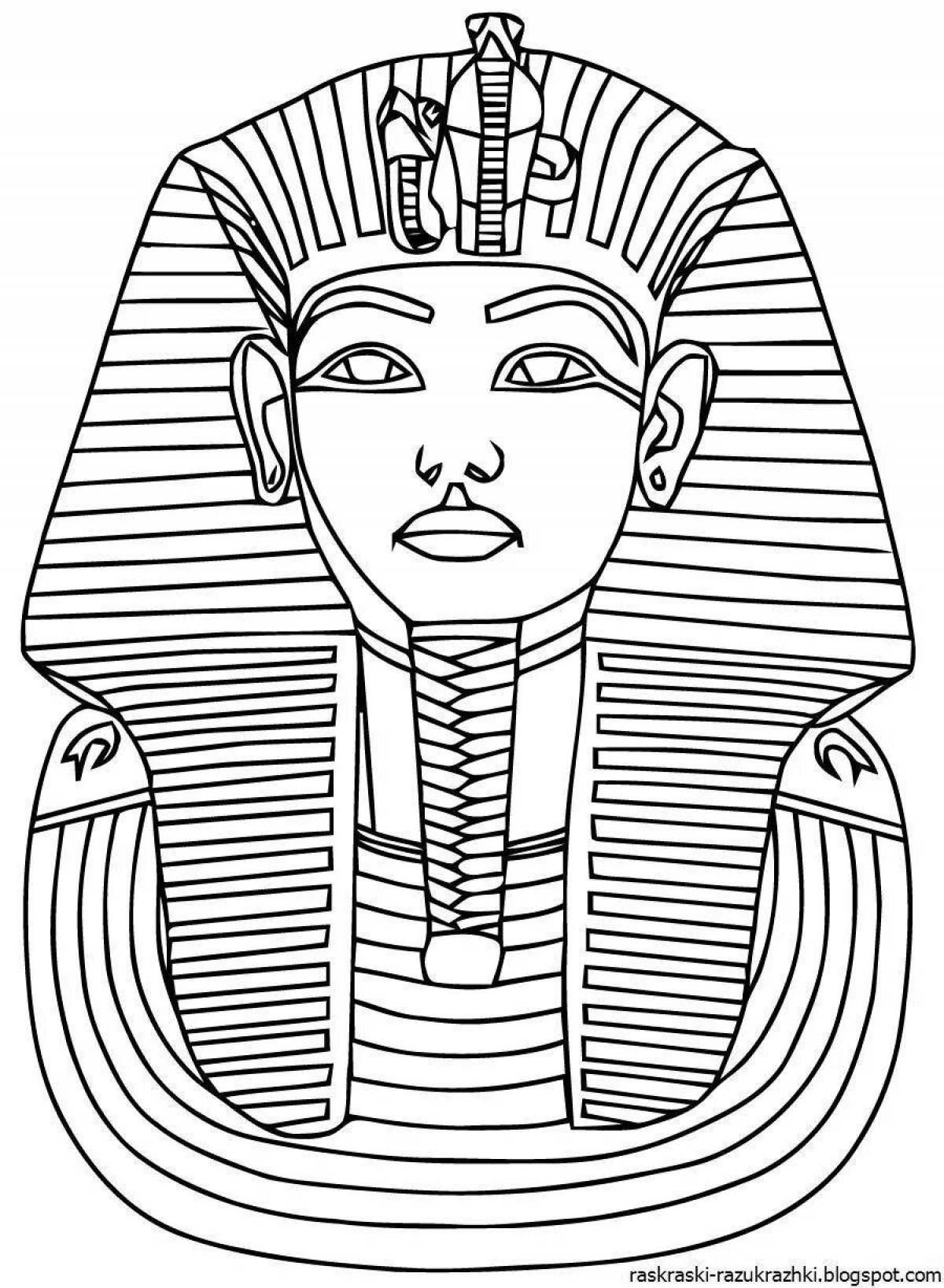 Яркая раскраска древний египет для детей