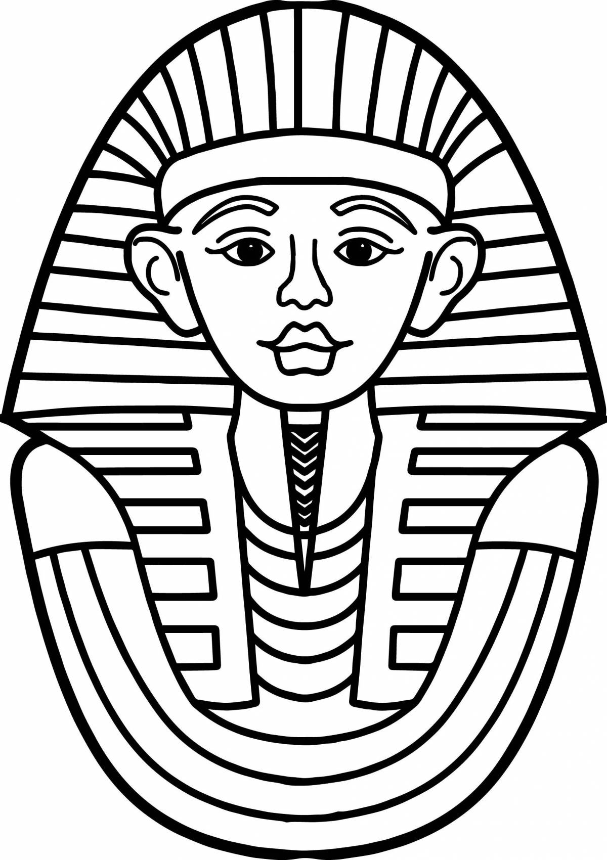 Dazzling ancient egypt coloring book for kids
