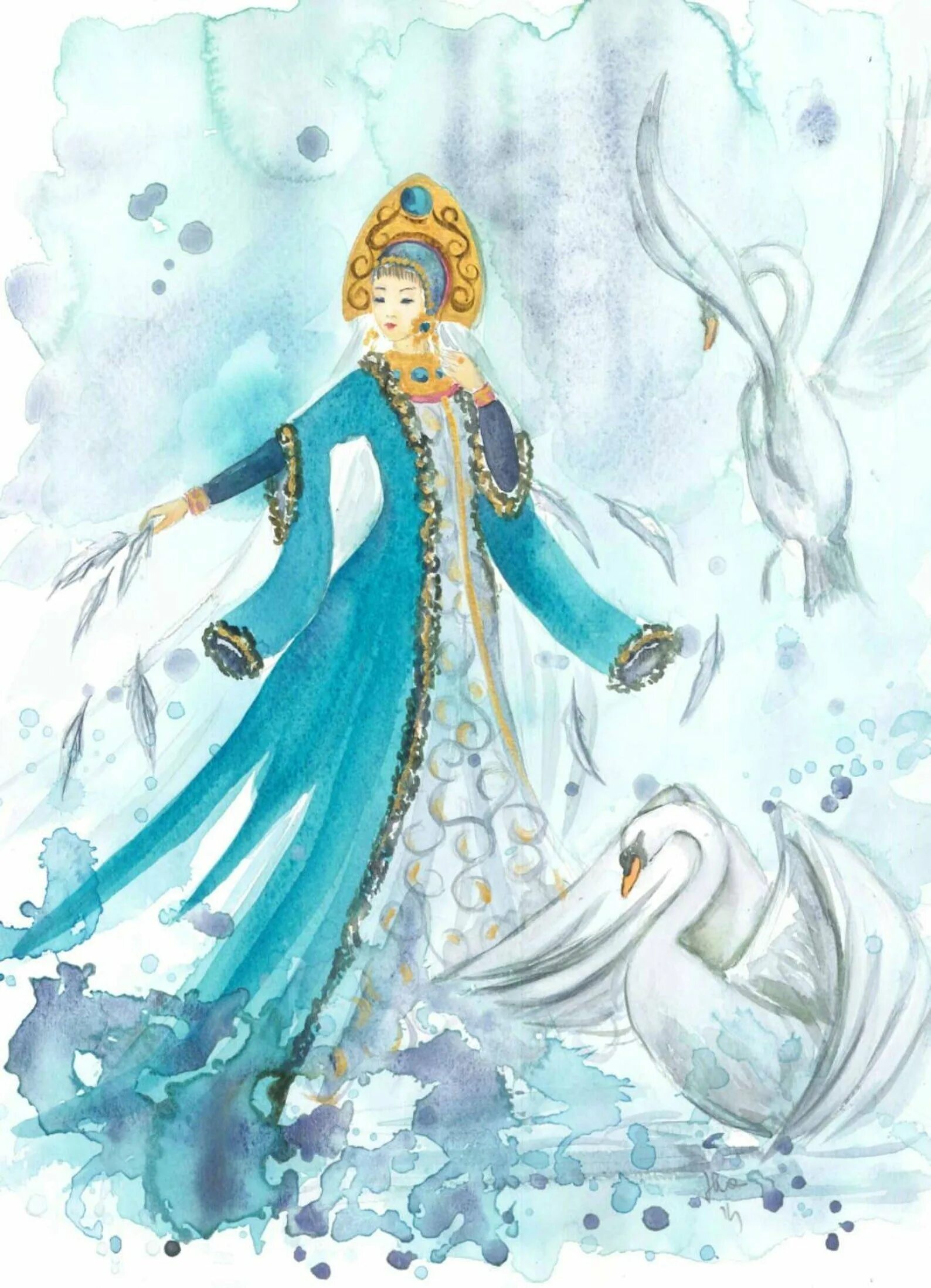 Sublime coloring from the opera Snow Maiden Rimsky Korsakov