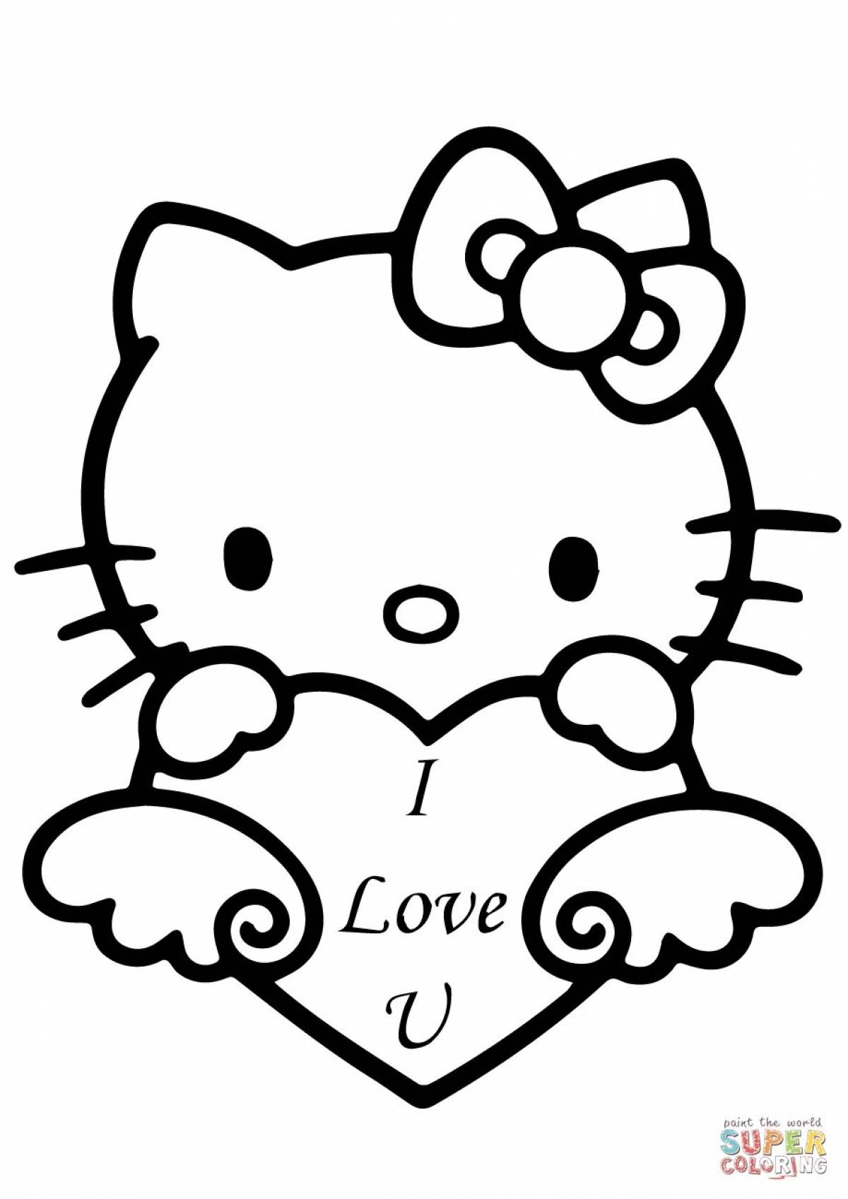 Hello kitty with heart #7