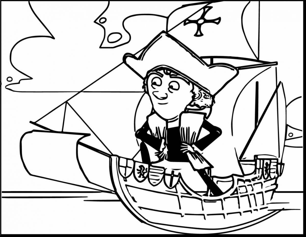 Charming peter the first coloring book for kids