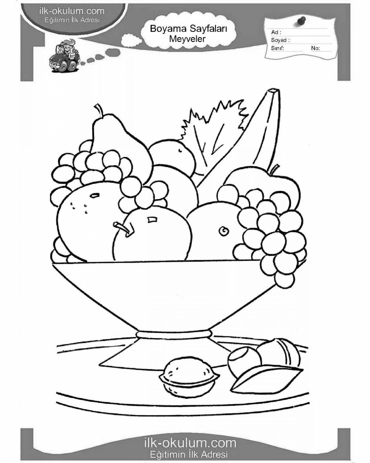Outstanding Nutrition Grade 2 Coloring Page