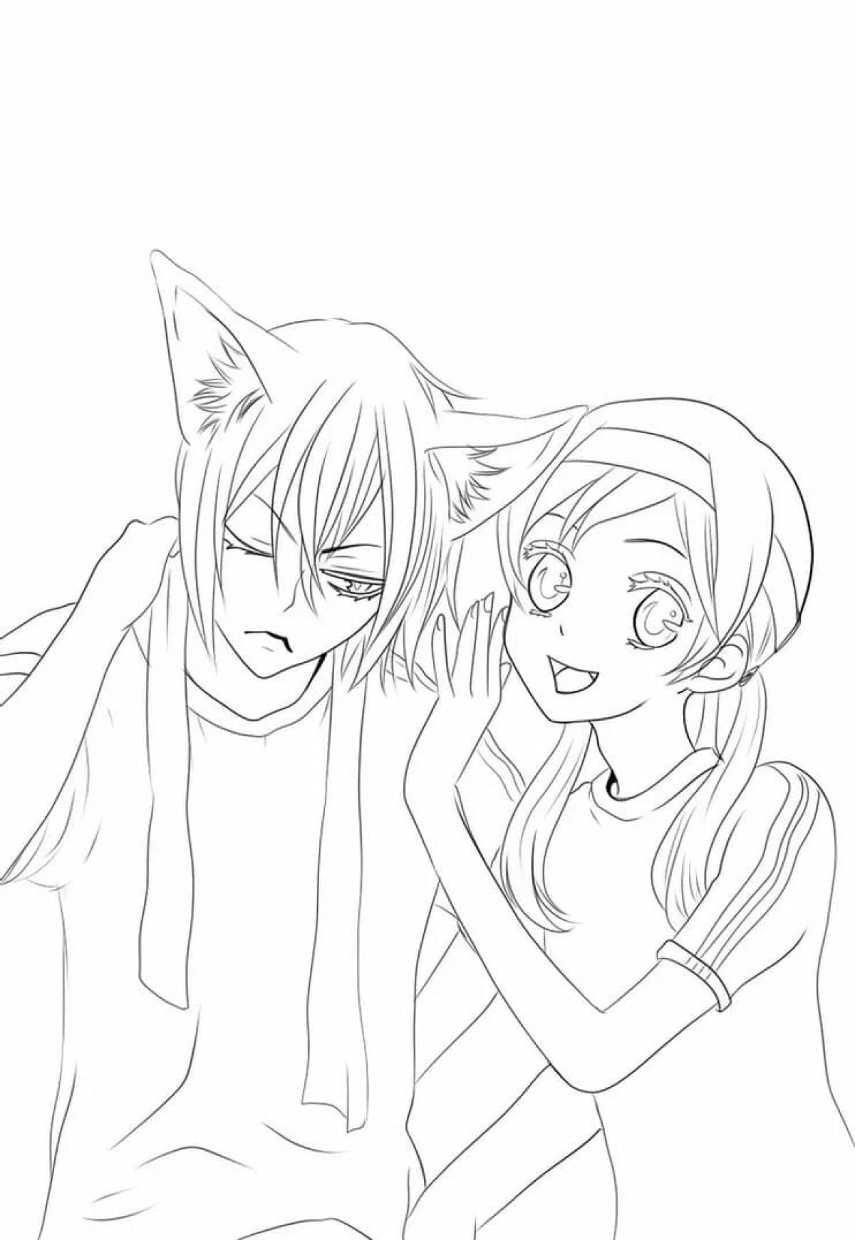 Nanami and Tomoe's witty anime coloring book