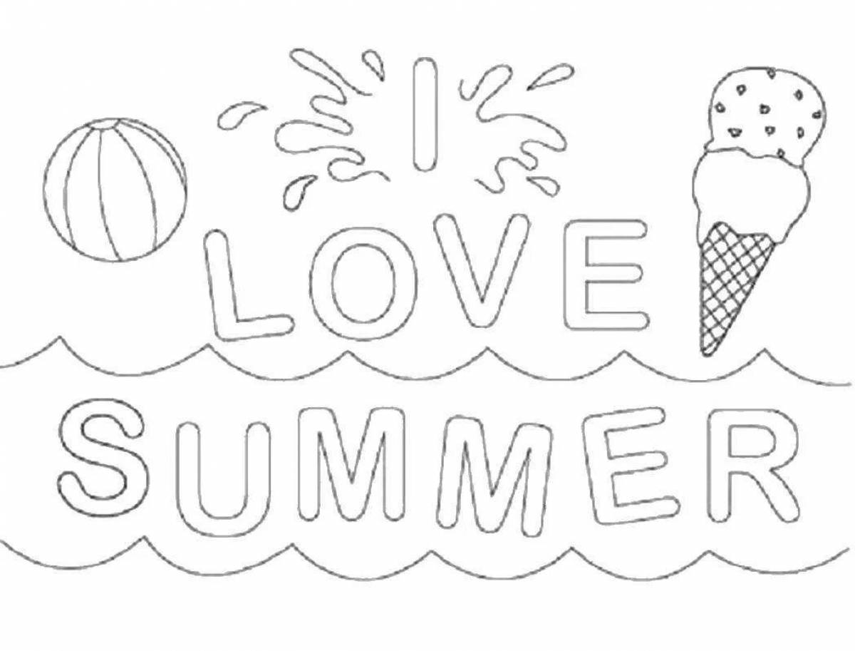 Animated coloring page