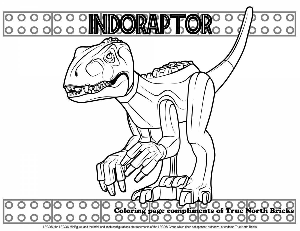 Regal jurassic world domination coloring page