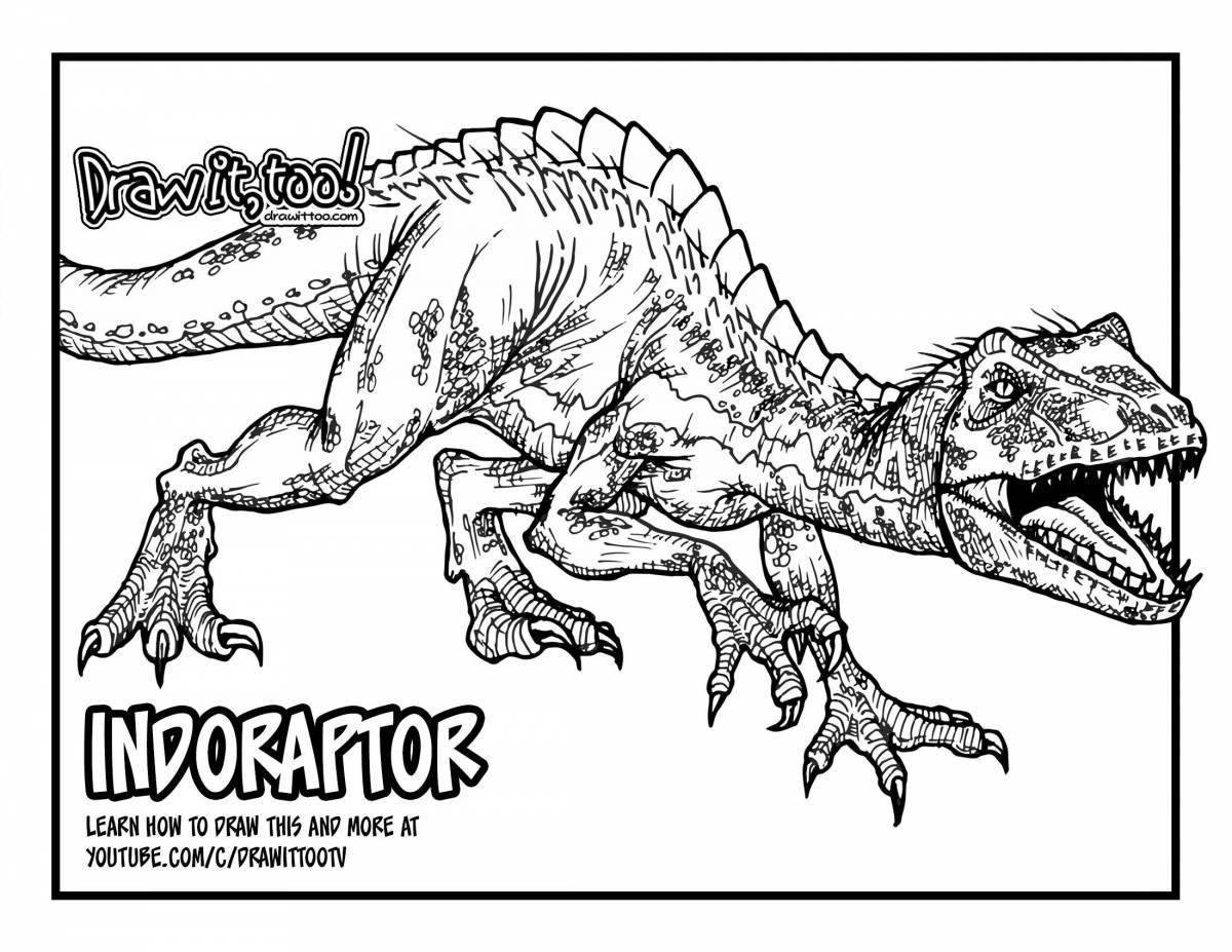Jurassic Generous World Domination coloring page